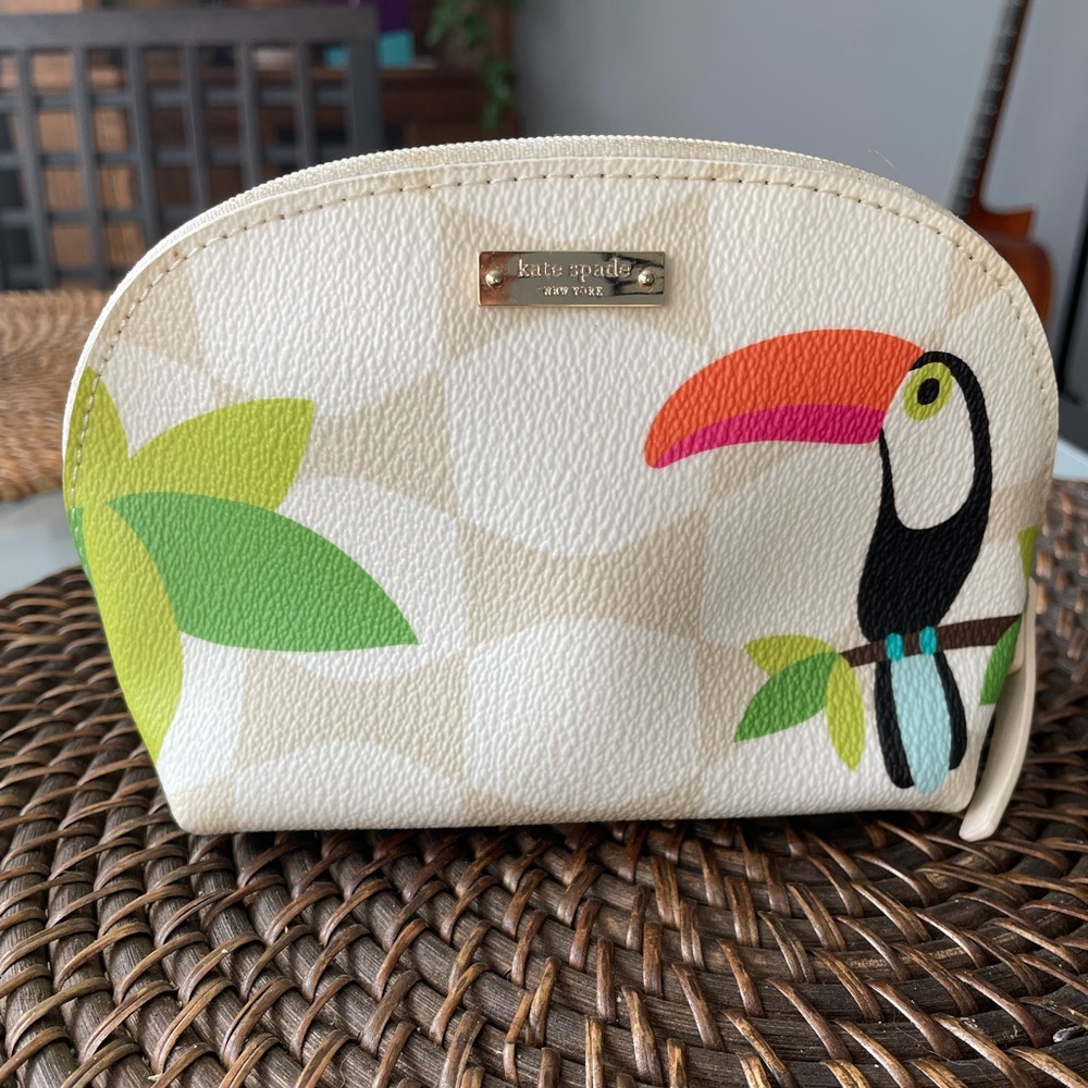 Kate Spade Toucan Makeup Bag